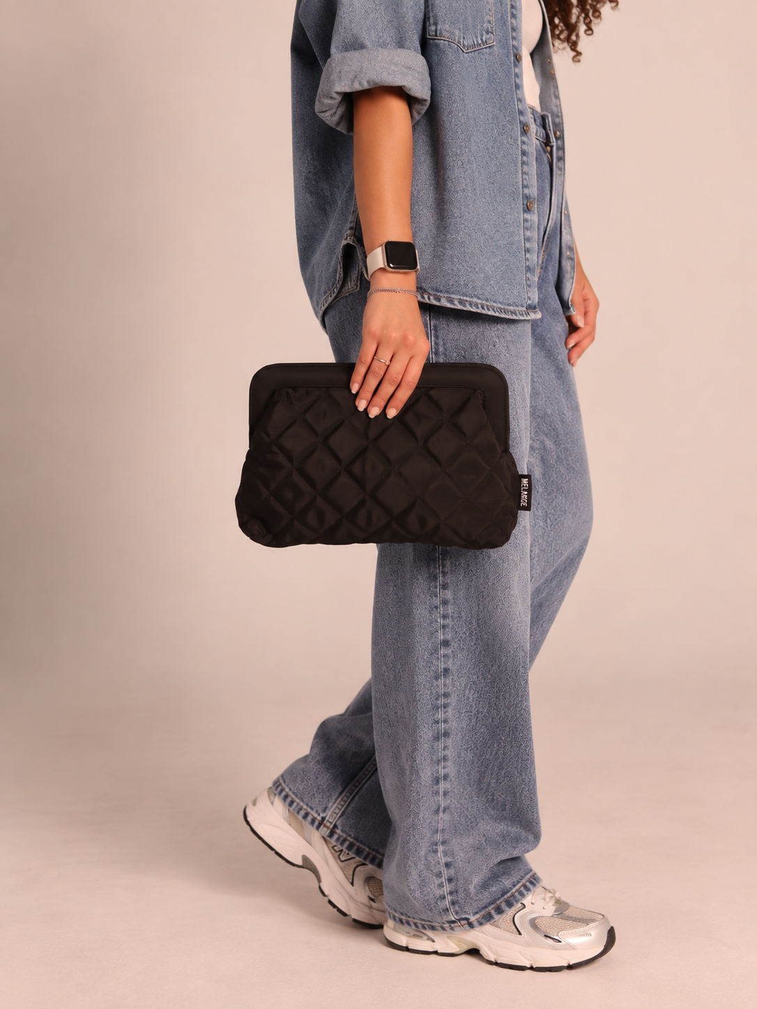 Black Puffer Clutch
