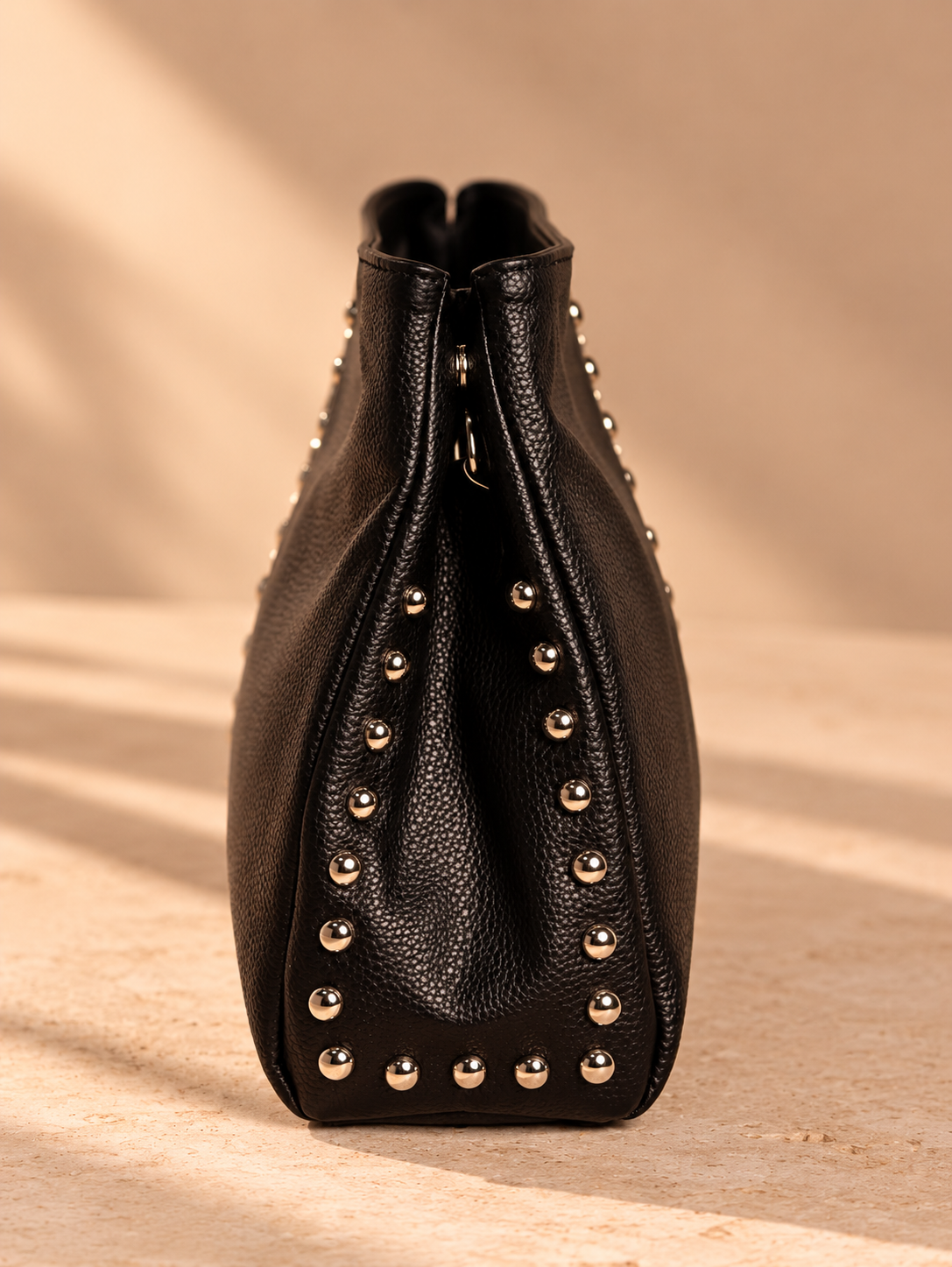 Stud Edge Clutch - Black