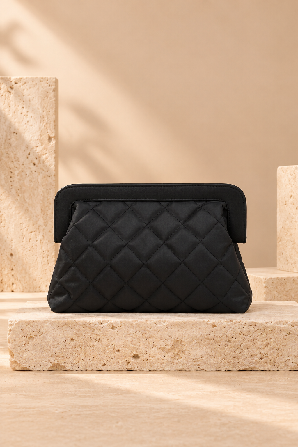 Black Puffer Clutch