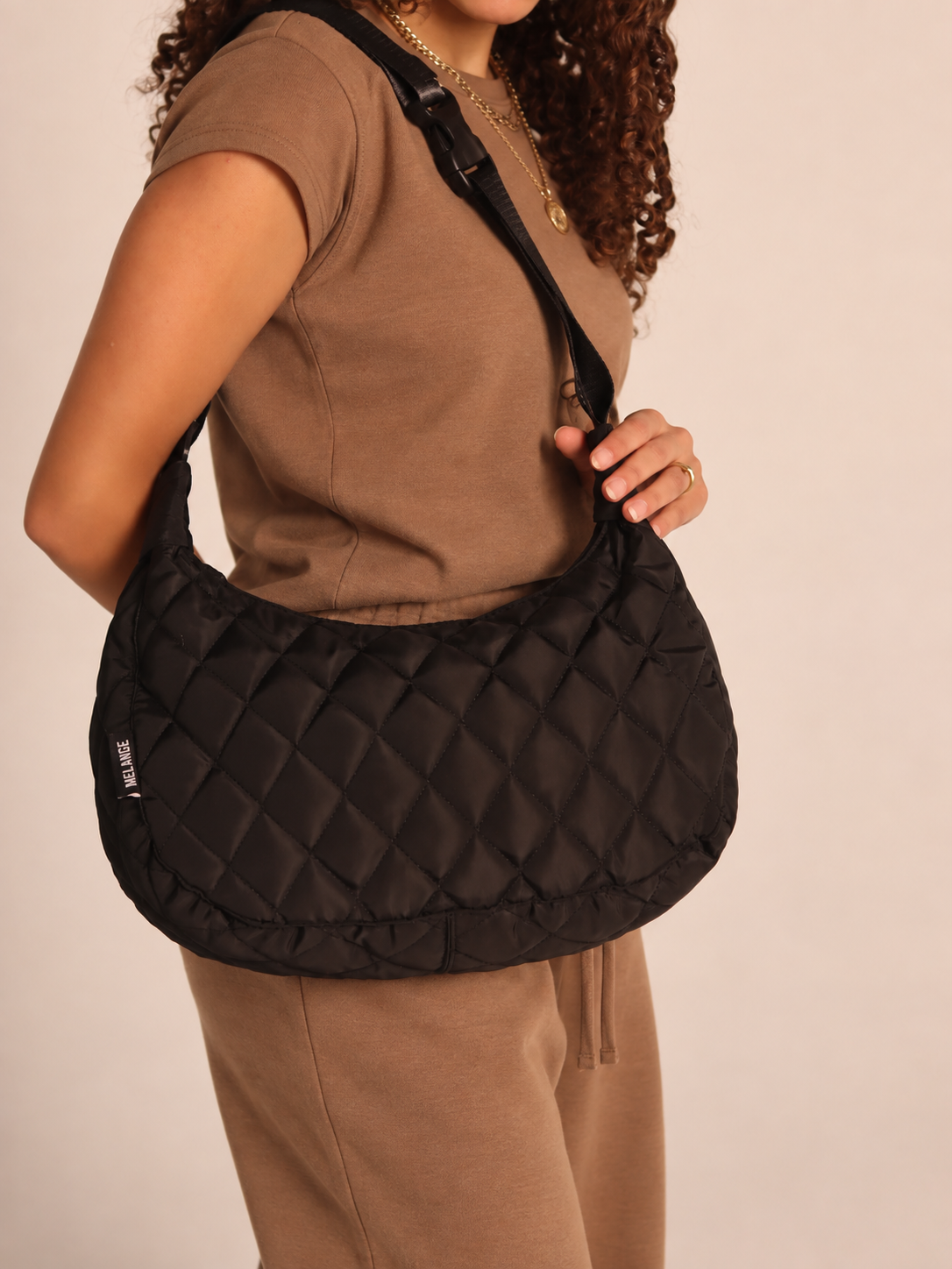 Black Puffered Bag