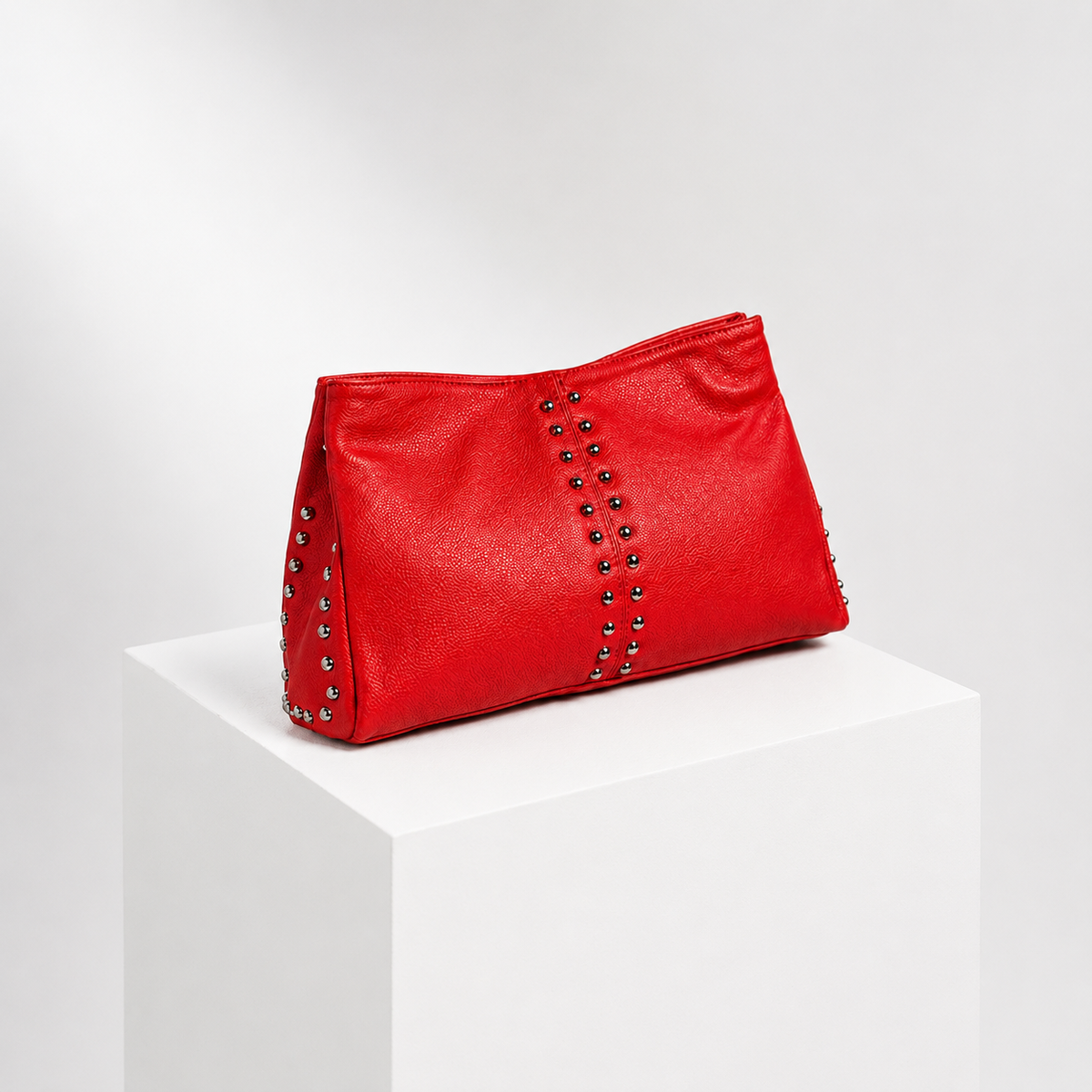 Stud Edge Clutch - Red