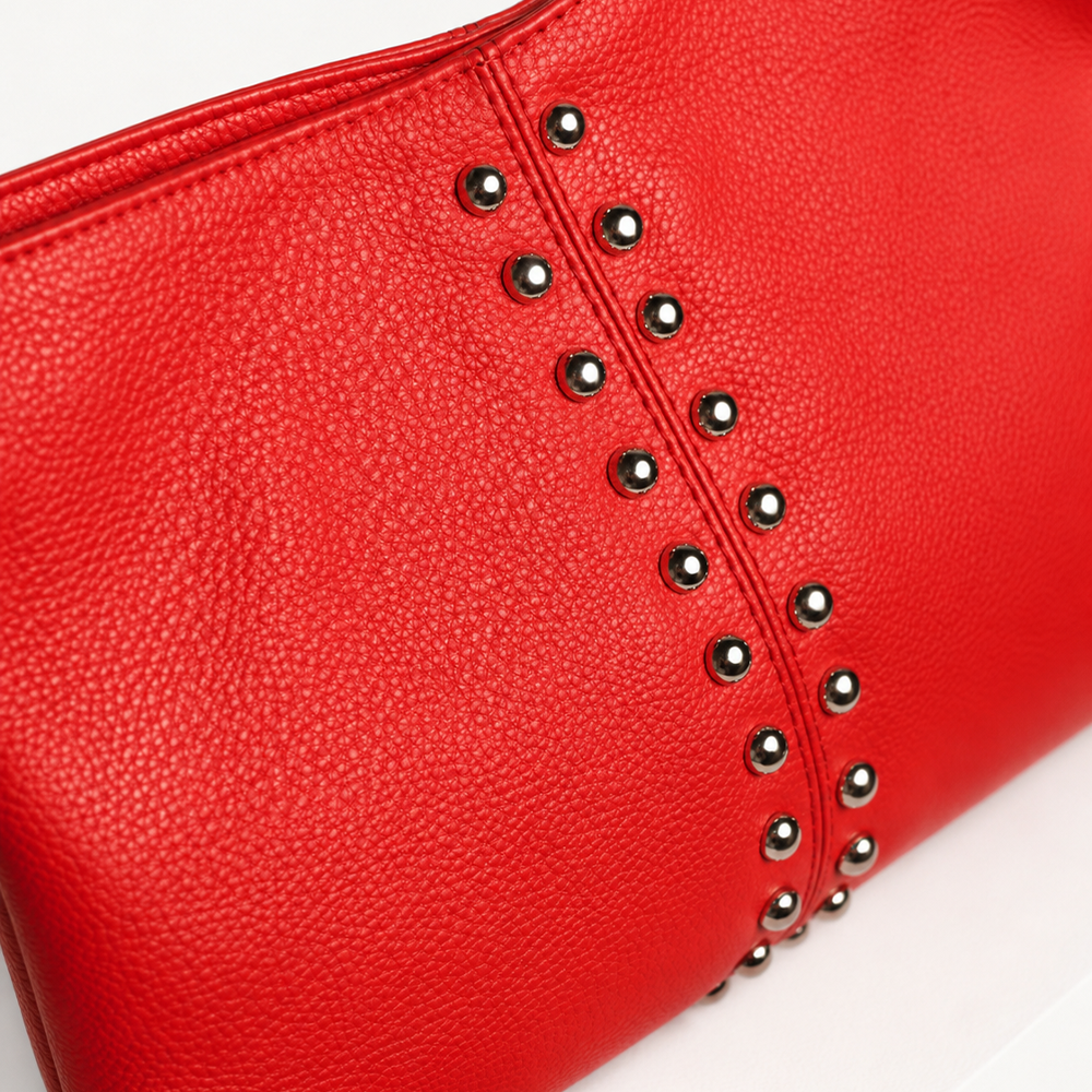 Stud Edge Clutch - Red
